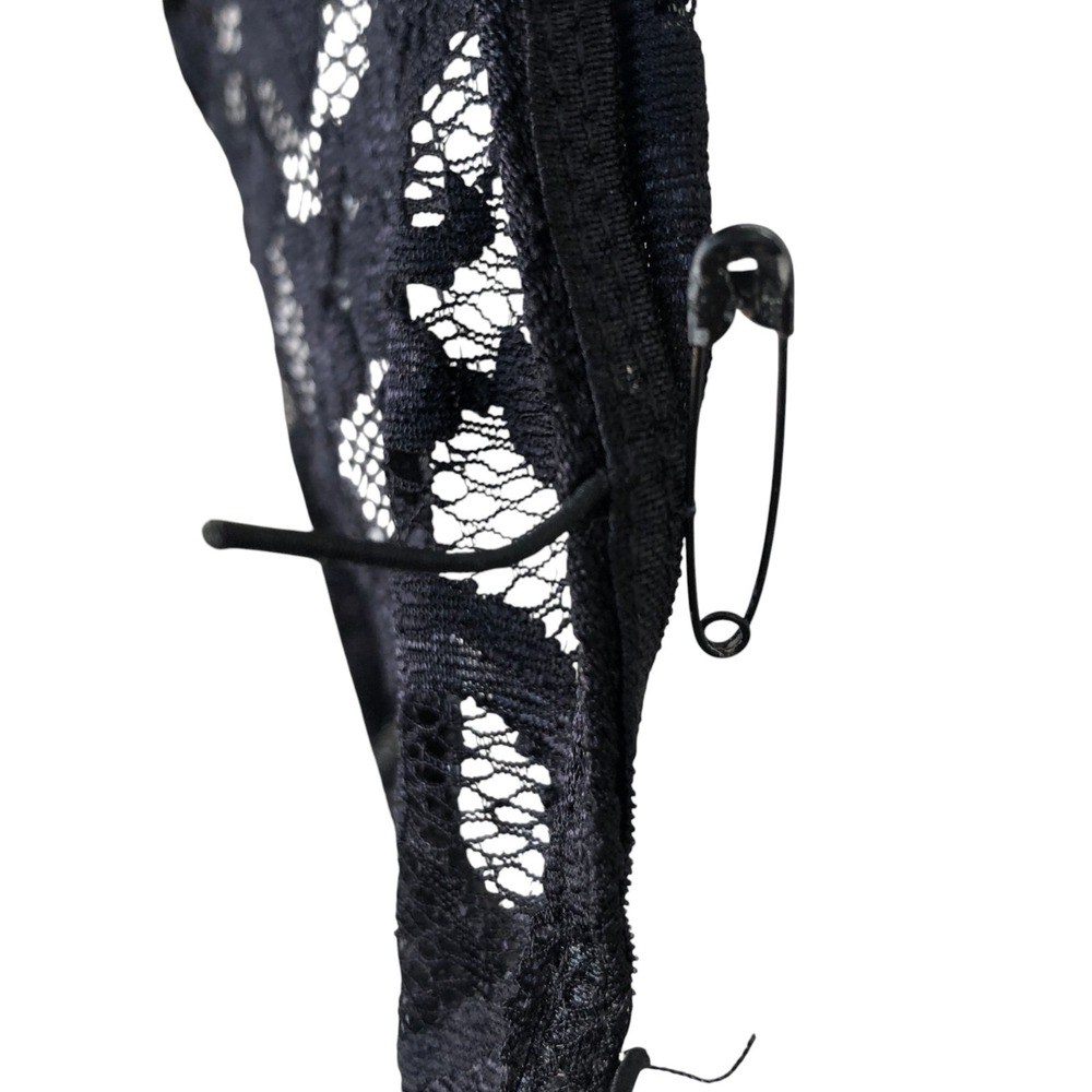 VTG Arden B Y2K Fairy Whimsigoth Cut Out Back Lace Mock Neck Party Dress NWT S - Picture 7 of 14